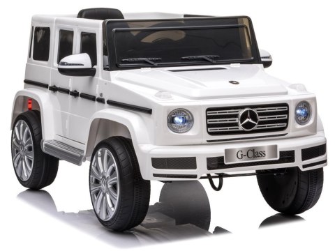 SAMOCHÓD NA AKUMULATOR DLA DZIECKA AUTO MERCEDES G500 LED PILOT EVA SKÓRA