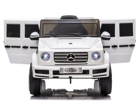 SAMOCHÓD NA AKUMULATOR DLA DZIECKA AUTO MERCEDES G500 LED PILOT EVA SKÓRA