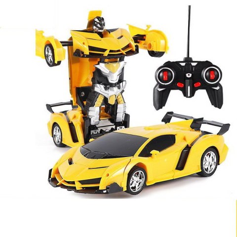 SAMOCHÓD ROBOT ZDALNIE STEROWANY 2W1 AUTO RC DRIFT TRANSFORMACJA DŹWIĘK LED