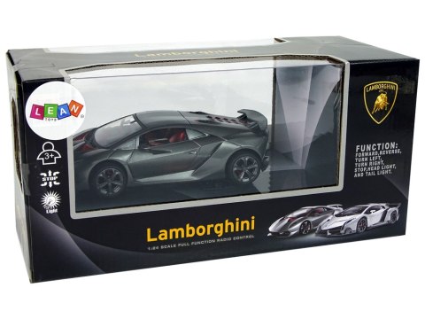 SAMOCHÓD ZDALNIE STEROWANY AUTO SPORTOWE RC 1:24 LAMBORGHINI ŚWIATŁA PILOT 2.4G