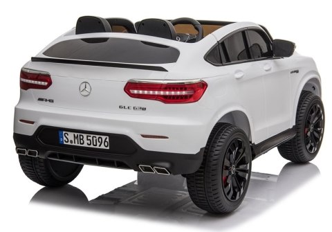 AUTO NA AKUMULATOR DLA 2 DZIECI MERCEDES GLC 63S 4X4 EVA LED SKÓRA PILOT 2.4G AUTO NA AKUMULATOR DLA 2 DZIECI MERCEDES GLC 63S 4X4 EVA LED SKÓRA PILOT 2.4G