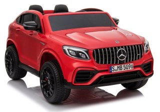 AUTO NA AKUMULATOR DLA 2 DZIECI MERCEDES GLC 63S 4X4 LAKIER EVA LED SKÓRA PILOT 2.4G