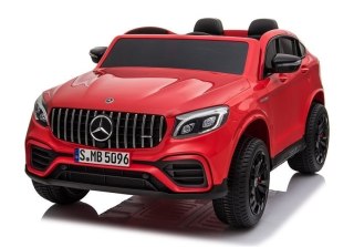 AUTO NA AKUMULATOR DLA 2 DZIECI MERCEDES GLC 63S 4X4 LAKIER EVA LED SKÓRA PILOT 2.4G