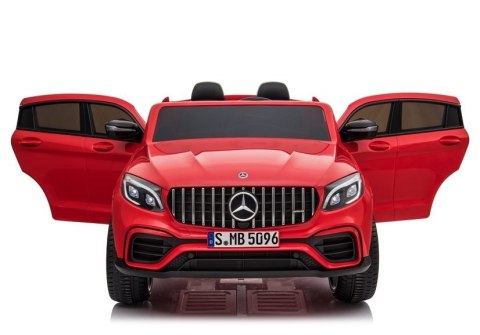 AUTO NA AKUMULATOR DLA 2 DZIECI MERCEDES GLC 63S 4X4 EVA LED SKÓRA PILOT 2.4G