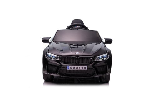 AUTO NA AKUMULATOR DLA DZIECKA BMW M5 SKÓRA ŚWIATŁA LED EVA PILOT MP3 USB