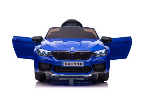 AUTO NA AKUMULATOR DLA DZIECKA BMW M5 SKÓRA ŚWIATŁA LED EVA PILOT MP3 USB