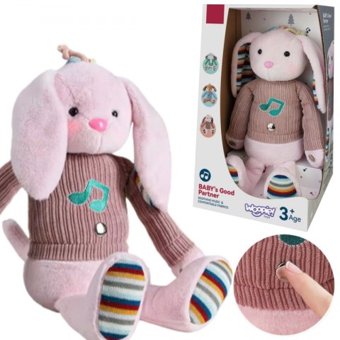 WOOPIE BABY Interaktywny Króliczek Przytulanka z Dźwiękiem i Światłem WOOPIE BABY Interaktywny Króliczek Przytulanka z Dźwiękiem i Światłem