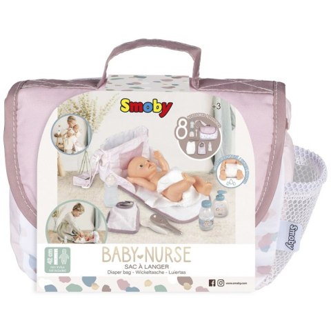 SMOBY Baby Nurse Torba Do Przewijania + Akcesoria dla lalki