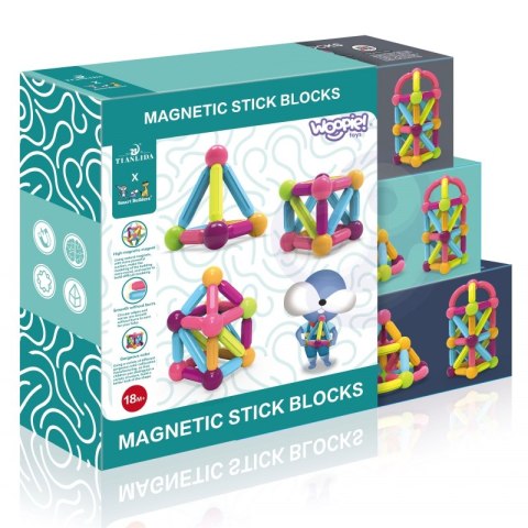 Magnetic Educational Construction Blocks Large Thick 38 pcs.