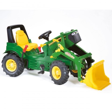 TRAKTOR NA PEDAŁY DLA DZIECI 3-8 LAT ROLLY TOYS JOHN DEERE POMPOWANE KOŁA BIEGI