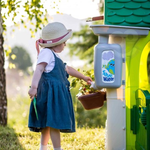 DOMEK OGRODOWY DLA DZIECI FEBER ECO ANTY UV KARMNIK SEGREGACJA ODPADÓW IMITACJA PANELU SŁONECZNEGO