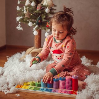 GREEN Układanka Nauka Liczenia i Kolorów Montessori 56 el.