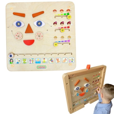 MASTERKIDZ Tablica Edukacyjna Jak Się Czujesz? Nauka Emocji Montessori