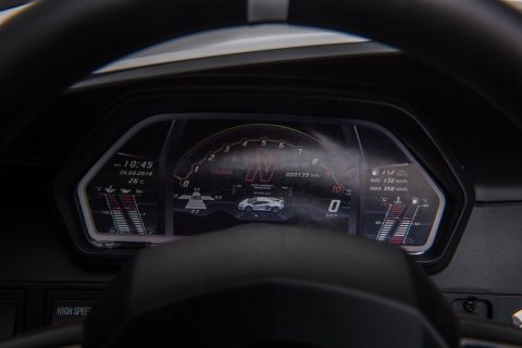 AUTO NA AKUMULATOR DLA 2 DZIECI LAMBORGHINI AVENTADOR DRIFT 15KM/H 2X200W PILOT LED EVA SKÓRA MP3