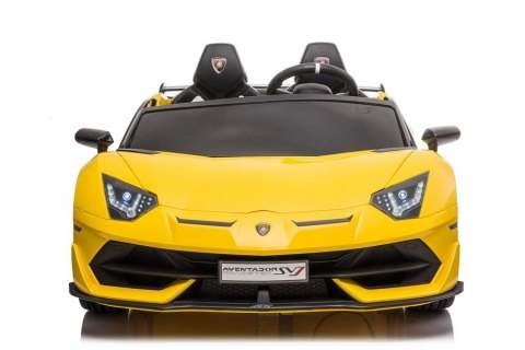 AUTO NA AKUMULATOR DLA 2 DZIECI LAMBORGHINI AVENTADOR DRIFT 15KM/H 2X200W PILOT LED EVA SKÓRA MP3 AUTO NA AKUMULATOR DLA 2 DZIECI LAMBORGHINI AVENTADOR DRIFT 15KM/H 2X200W PILOT LED EVA SKÓRA MP3