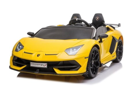 AUTO NA AKUMULATOR DLA 2 DZIECI LAMBORGHINI AVENTADOR DRIFT 15KM/H 2X200W PILOT LED EVA SKÓRA MP3 AUTO NA AKUMULATOR DLA 2 DZIECI LAMBORGHINI AVENTADOR DRIFT 15KM/H 2X200W PILOT LED EVA SKÓRA MP3