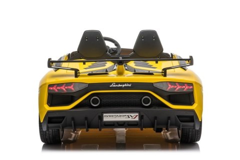 AUTO NA AKUMULATOR DLA 2 DZIECI LAMBORGHINI AVENTADOR DRIFT 15KM/H 2X200W PILOT LED EVA SKÓRA MP3 AUTO NA AKUMULATOR DLA 2 DZIECI LAMBORGHINI AVENTADOR DRIFT 15KM/H 2X200W PILOT LED EVA SKÓRA MP3