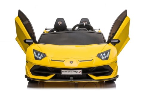 AUTO NA AKUMULATOR DLA 2 DZIECI LAMBORGHINI AVENTADOR DRIFT 15KM/H 2X200W PILOT LED EVA SKÓRA MP3 AUTO NA AKUMULATOR DLA 2 DZIECI LAMBORGHINI AVENTADOR DRIFT 15KM/H 2X200W PILOT LED EVA SKÓRA MP3