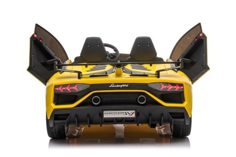 AUTO NA AKUMULATOR DLA 2 DZIECI LAMBORGHINI AVENTADOR DRIFT 15KM/H 2X200W PILOT LED EVA SKÓRA MP3 AUTO NA AKUMULATOR DLA 2 DZIECI LAMBORGHINI AVENTADOR DRIFT 15KM/H 2X200W PILOT LED EVA SKÓRA MP3
