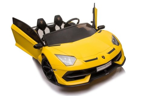AUTO NA AKUMULATOR DLA 2 DZIECI LAMBORGHINI AVENTADOR DRIFT 15KM/H 2X200W PILOT LED EVA SKÓRA MP3 AUTO NA AKUMULATOR DLA 2 DZIECI LAMBORGHINI AVENTADOR DRIFT 15KM/H 2X200W PILOT LED EVA SKÓRA MP3