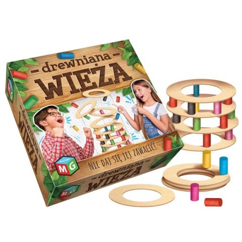GRA ZRĘCZNOŚCIOWA DREWNIANA WIEŻA DLA DZIECI MULTIGRA