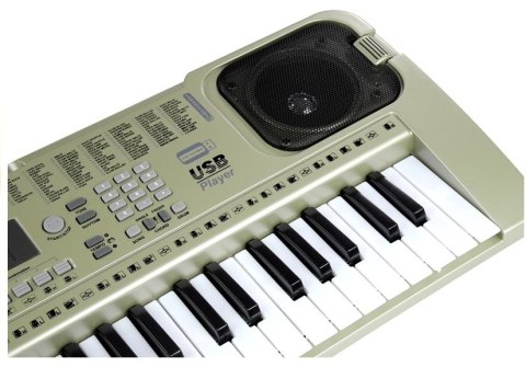 KEYBOARD ORGANY PIANINO MQ807 DLA DZIECKA USB MIKROFON 2 GŁOŚNIKI ZASILACZ