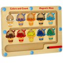 Tablica magnetyczna edukacyjna montessori sortowanie kolorowe kulki lody 30 cm x 22 cm