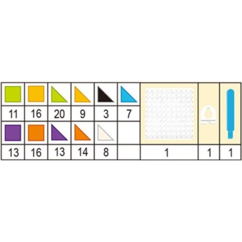 Gra Logiczna Układanka Karty Montessori Tangram Puzzle Klocki Mozaika 128