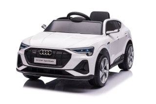 AUTO NA AKUMULATOR DLA DZIECKA AUDI E-TRON 4X4 LED EVA RADIO MP3 SKÓRA