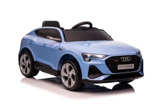 AUTO NA AKUMULATOR DLA DZIECKA AUDI E-TRON 4X4 LED EVA RADIO MP3 SKÓRA