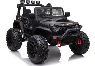 AUTO NA AKUMULATOR DŻIP JEEP DLA DZIECKA JC666 2X200W PILOT LED EVA SKÓRA MP3