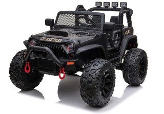 AUTO NA AKUMULATOR DŻIP JEEP DLA DZIECKA JC666 2X200W PILOT LED EVA SKÓRA MP3