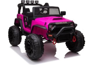 AUTO NA AKUMULATOR DŻIP JEEP DLA DZIECKA JC666 2X200W PILOT LED EVA SKÓRA MP3