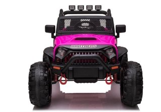 AUTO NA AKUMULATOR DŻIP JEEP DLA DZIECKA JC666 2X200W PILOT LED EVA SKÓRA MP3