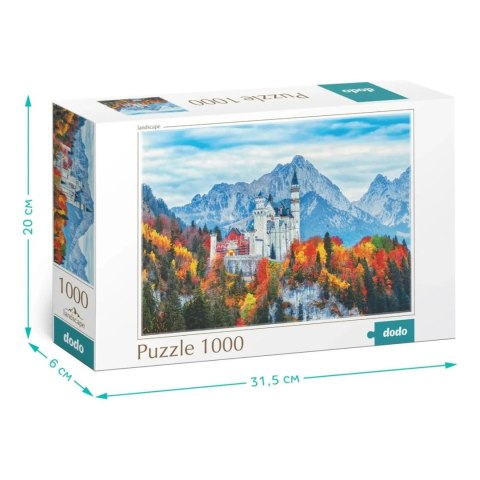 PUZZLE ZAMEK NEUSCHWANSTEIN 1000 ELEMENTÓW DO UŁOŻENIA DLA CAŁEJ RODZINY