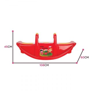 Bujak Wieloosobowy STAR Huśtawka Równoważna Czerwony