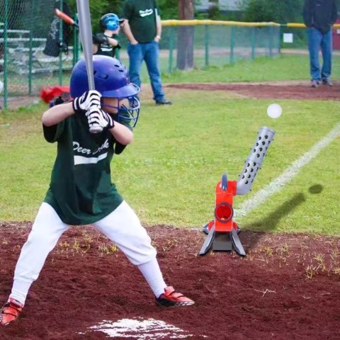 Zestaw Do Gry W Baseball Maszyna Treningowa Wyrzutnia Piłek Kij Baseballowy