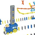 Pociąg Lokomotywa Kolejka Układająca Domino Zabawka Klocki Gra Dla Dzieci