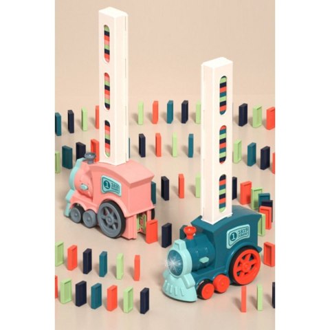 WOOPIE Electric Train Locomotive for Domino Blocks 63 pcs.