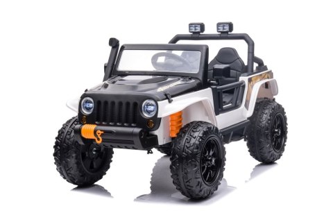 AUTO NA AKUMULATOR DLA DZIECKA JEEP DŻIP XB-1118 4X4 DO 100KG PILOT SKÓRA EVA LED