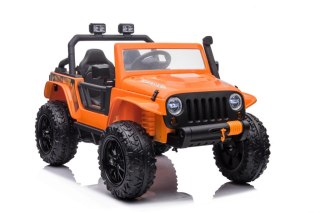 AUTO NA AKUMULATOR DLA DZIECKA JEEP DŻIP XB-1118 4X4 DO 100KG PILOT SKÓRA EVA LED