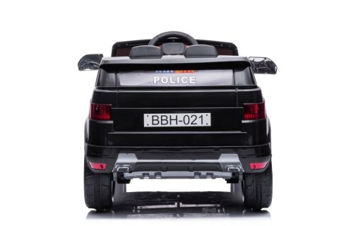 AUTO NA AKUMULATOR DLA DZIECKA POLICJA BBH-021 KOŁA EVA PILOT SKÓRA LED USB