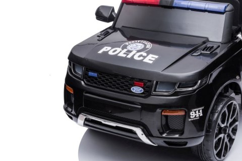 AUTO NA AKUMULATOR DLA DZIECKA POLICJA BBH-021 KOŁA EVA PILOT SKÓRA LED USB