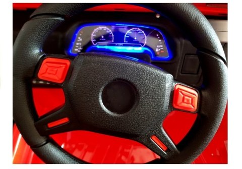 AUTO NA AKUMULATOR DLA DZIECI JEEP DŻIP HP012 WOLNY START LED EVA PILOT SKÓRA