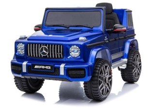 AUTO NA AKUMULATOR DLA DZIECKA MERCEDES G63 AMG LAKIER PILOT KOŁA EVA SKÓRA LED MP3