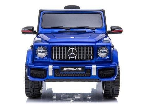 AUTO NA AKUMULATOR DLA DZIECKA MERCEDES G63 AMG LAKIER PILOT KOŁA EVA SKÓRA LED MP3