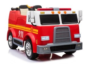 WÓZ STRAŻACKI DLA DZIECKA AUTO NA AKUMULATOR LL911 AKCESORIA PILOT EVA SKÓRA