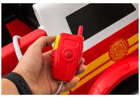 WÓZ STRAŻACKI DLA DZIECKA AUTO NA AKUMULATOR LL911 AKCESORIA PILOT EVA SKÓRA WÓZ STRAŻACKI DLA DZIECKA AUTO NA AKUMULATOR LL911 AKCESORIA PILOT EVA SKÓRA