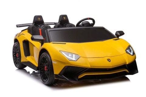 DUŻE AUTO NA AKUMULATOR DLA 2 DZIECI LAMBORGHINI XXL 200W 24V BEZSZCZOTKOWY