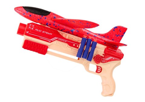 PISTOLET NA STRZAŁKI I KULKI PIANKOWE WYRZUTNIA SAMOLOTU TARCZA ZESTAW 5W1